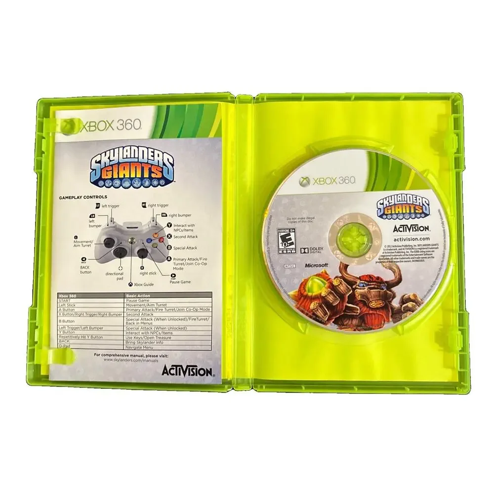 Skylanders Giants Microsoft Xbox 360 Activision 2012 Tested & Working